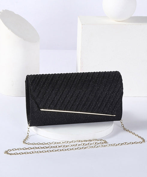 パーティーバッグ 結婚式 クラッチバッグ キラキラ フォーマルバッグ 二次会  2wayバッグエレガント お呼ばれバッグ黒 チェーンバッグ 小さめショルダーバッグ 86YWNY-001